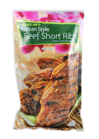 Asian American Frozen Foods Trader JoeпїЅs Korean Style Beef Sho image photo